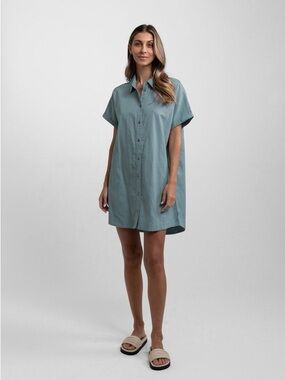 RHYTHM CLASSIC LINEN SHIRT DRESS
